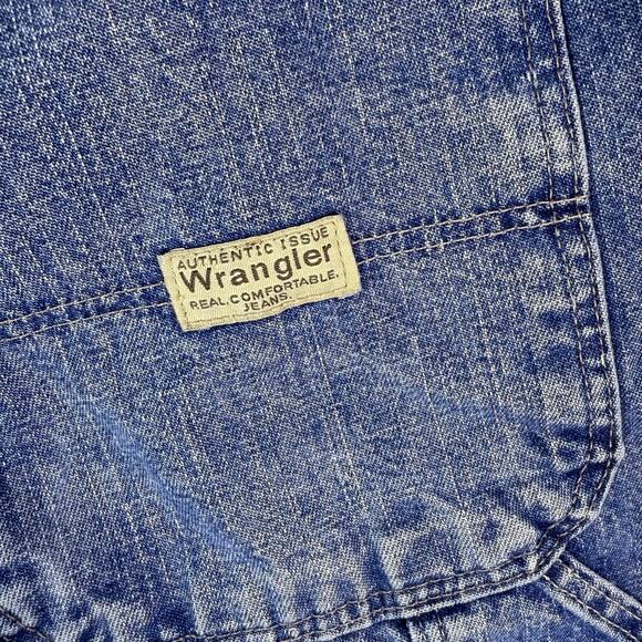 VTG Y2K Wrangler carpenter jorts streetwear retro jean shorts mens size 42 - Picture 3 of 7